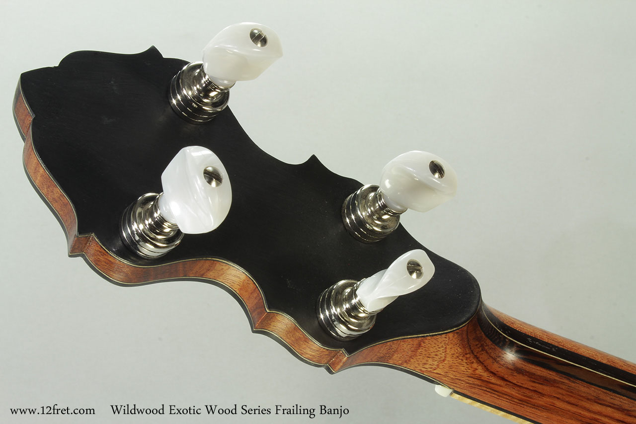 Wildwood Exotic Wood Series Frailing Banjo Head Rear
