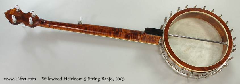 Wildwood Heirloom 5-String Banjo, 2005 Full Rear VIew