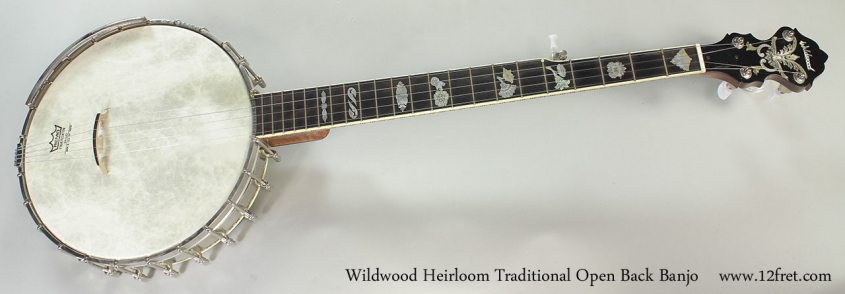 Wildwood Heirloom Traditional Open Back Banjo Full Front View