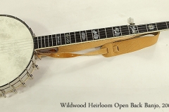 Wildwood Heirloom Open Back 5-String Banjo, 2008 Full Front View