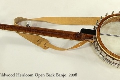 Wildwood Heirloom Open Back 5-String Banjo, 2008 Full Rear View