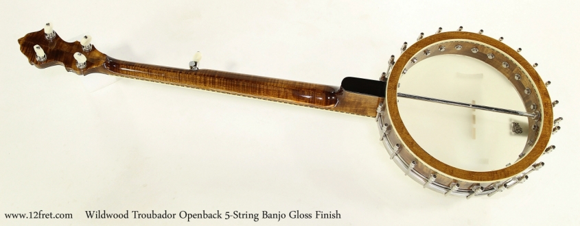 Wildwood Troubador Openback 5-String Banjo Gloss Finish  Full Rear View