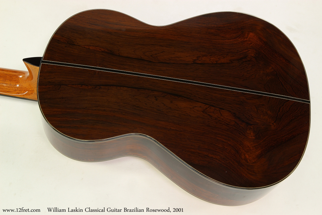 William Laskin Classical Guitar, 2001   Back View