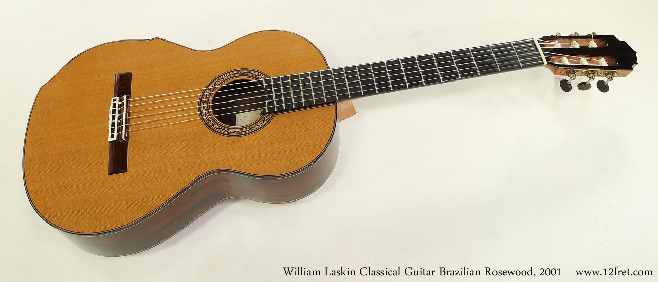 William Laskin Classical Guitar, 2001   Full Front View