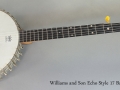 Williams and Son Echo Style 17 Banjo 1900 full front view