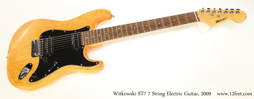 Witkowski ST7 7 String Electric Guitar, 2009   Full Front View