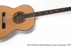 David Wren Steel String Guitar Natural, 1979 Full Front View