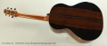 David Wren Concert Brazilian Steel String Guitar, 2015 Full Rear View