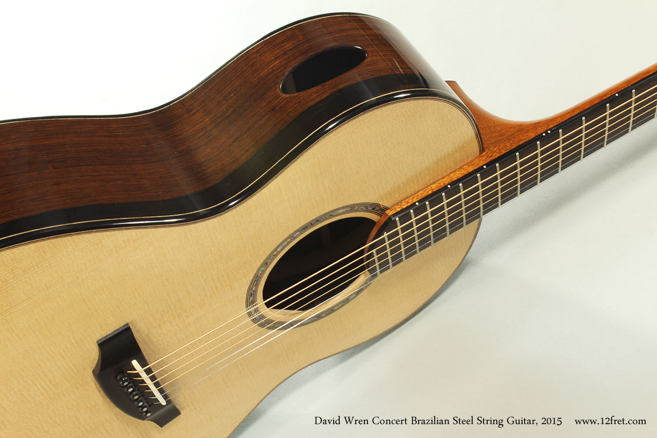 David Wren Concert Brazilian Steel String Guitar, 2015 Soundport View