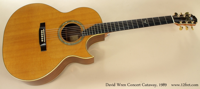 David Wren Concert Cutaway 1989 full front view