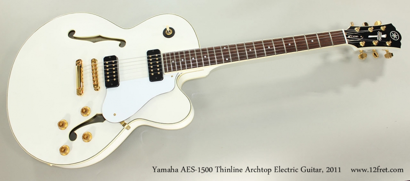 Yamaha AES-1500 Thinline Archtop Electric Guitar, 2011 Full Front View