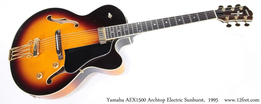 Yamaha AEX1500 Archtop Electric Sunburst,  1995 Full Front View
