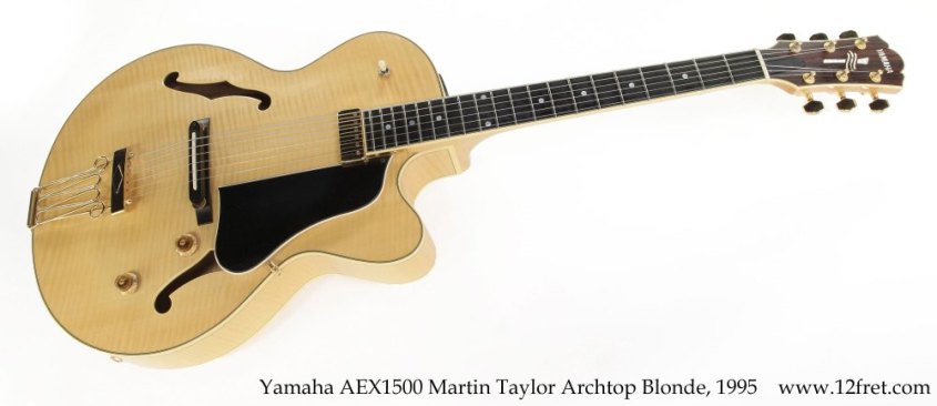 Yamaha AEX1500 Martin Taylor Archtop Blonde, 1995 Full Front View