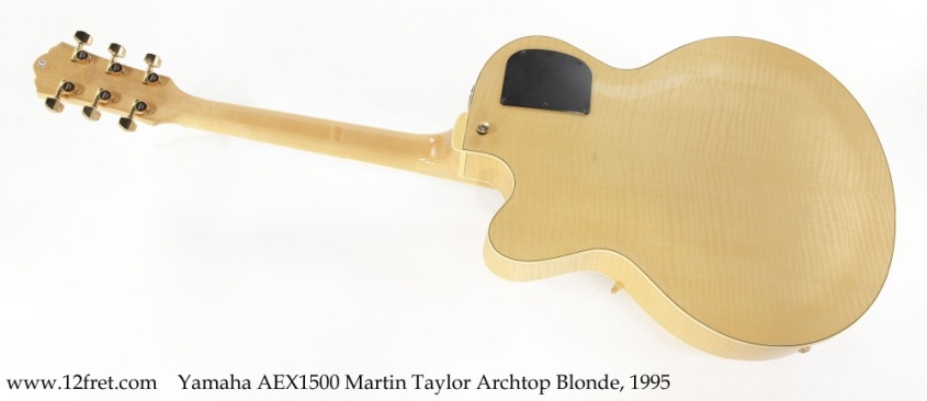 Yamaha AEX1500 Martin Taylor Archtop Blonde, 1995 Full Rear View