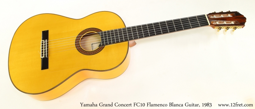 Yamaha Grand Concert FC10 Flamenco Blanca Guitar, 1983   Full Front View