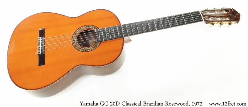 Yamaha GC-20D Classical Brazilian Rosewood, 1972 Full Front View