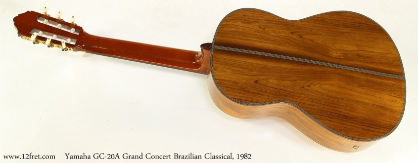 Yamaha GC-20A Grand Concert Brazilian Classical, 1982   Full Rear View