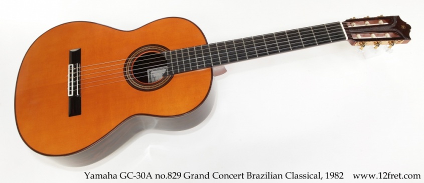 Yamaha GC-30A no.829 Grand Concert Brazilian Classical, 1982 Full Front View