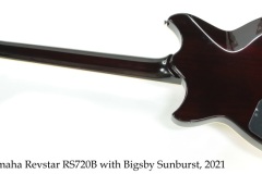 Yamaha Revstar RS720B with Bigsby Sunburst, 2021 Full Rear View