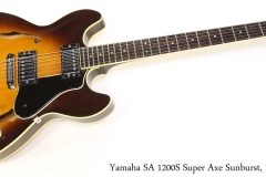 Yamaha SA 1200S Super Axe Sunburst, 1980 Full Front View