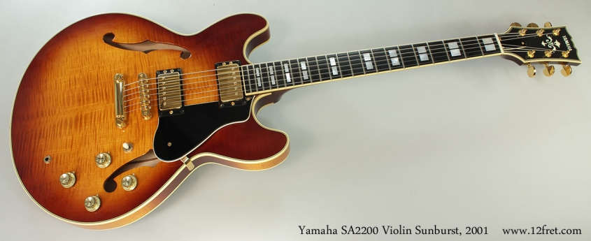 Yamaha SA2200 Violin Sunburst, 2001 Full Front View