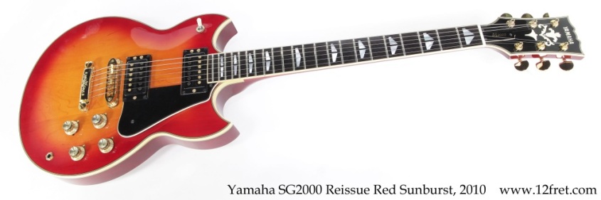 Yamaha SG2000 Reissue Red Sunburst, 2010 Full Front View