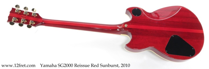 Yamaha SG2000 Reissue Red Sunburst, 2010 Full Rear View