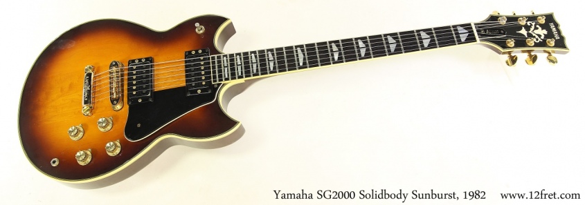 Yamaha SG2000 Solidbody Sunburst, 1982 Full Front View