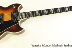 Yamaha SG2000 Solidbody Sunburst, 1982 Full Front View