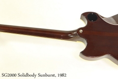 Yamaha SG2000 Solidbody Sunburst, 1982 Full Rear View