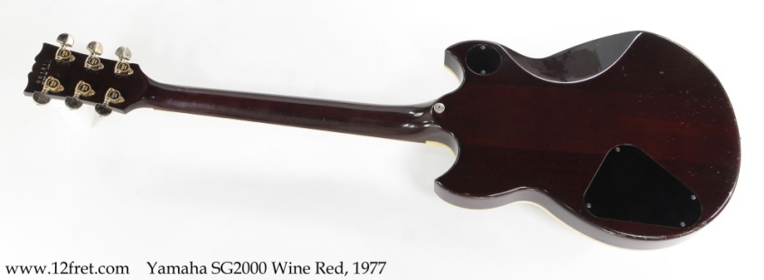 Yamaha SG2000 Wine Red, 1977 Full Rear View