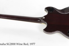 Yamaha SG2000 Wine Red, 1977 Full Rear View