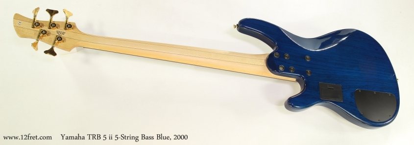 Yamaha TRB 5 ii 5-String Bass Blue, 2000  Full Rear VIew