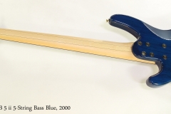 Yamaha TRB 5 ii 5-String Bass Blue, 2000  Full Rear VIew