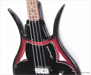 ❌SOLD❌   Ampeg ASB-1 Devil Bass Scroll Head Red and Black, 1967