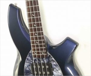 ❌SOLD❌  Ernie Ball Music Man Bongo 4 HH Bass, Carbon Blue Pearl, 2007