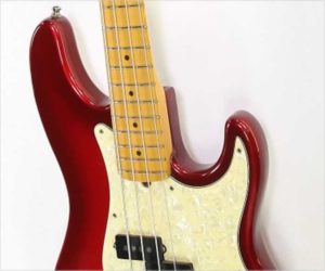 ❌SOLD❌  Fender American Deluxe Precision Bass Translucent Red 1997