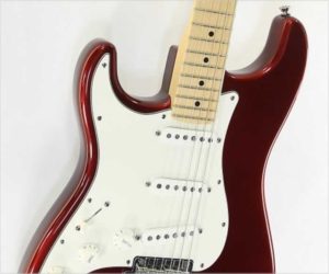 ❌SOLD❌ Fender American Standard Strat Left Handed Metallic Red, 2007