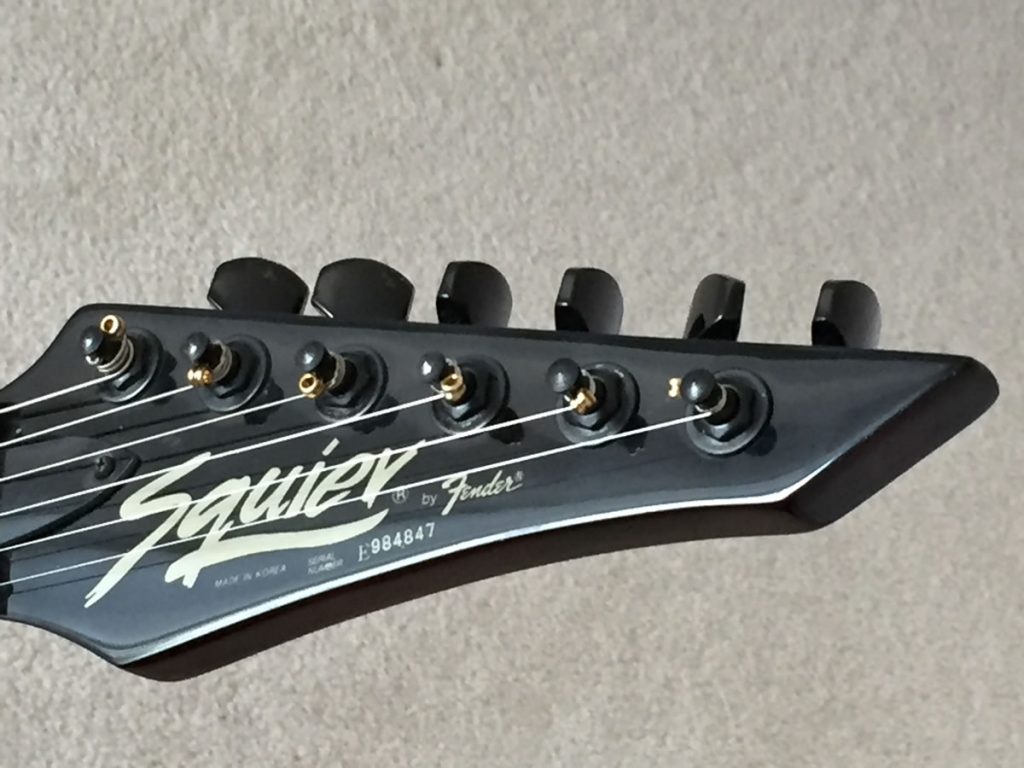Fender Squier HM 5 headstock Chip Repair - The Twelfth Fret