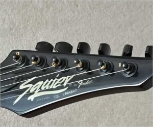 Fender Squier HM 5 headstock Chip Repair -Immaculate Restoration!