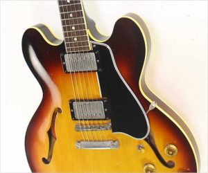 ❌SOLD❌  Gibson ES335 Dot Neck Thinline Electric Sunburst, 1959