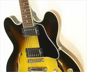 ❌SOLD❌ Gibson ESDP 335 Dot Neck Plain Top Thinline Sunburst, 2006