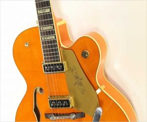 ❌SOLD❌   Gretsch G6120 DSW Archtop Electric Guitar Orange, 2009