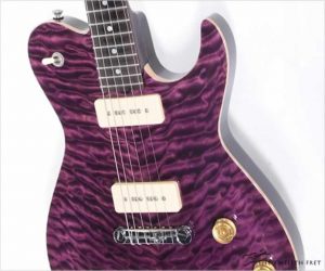 ⚌Reduced‼ Grosh Hollow Carved Top Purple Quilt and Korina, 1997