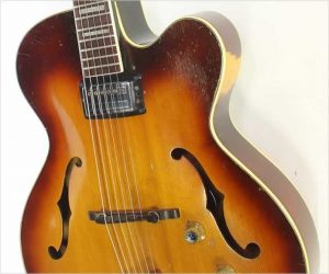 ❌SOLD❌Guild X150 Savoy Cutaway Single Pickup Archtop Electric Sunburst, 1961