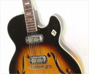 ❌SOLD❌ Harmony Meteor H70 Thinline Archtop Electric Sunburst, 1958