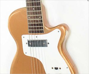 ❌ SOLD ❌  Harmony Stratotone H44 Gold Solidbody Electric Guitar,1955