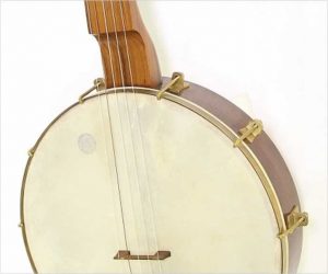 ❌SOLD❌ Hartel Levi Brown Fretless Long Scale Banjo Walnut, 2008