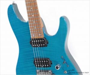 ❌SOLD❌  Ibanez MM1 Martin Miller Signature Translucent Aqua Blue, 2018