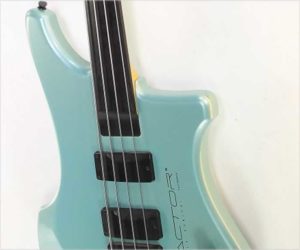 ❌ SOLD❌  Kubicki Factor Fretless Bass Metallic Teal, 1990